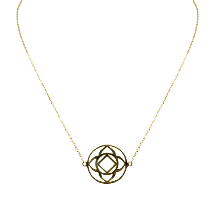 Sterling Silver Gold Overlay Base Chakra Choker (aka. Root Chakra)