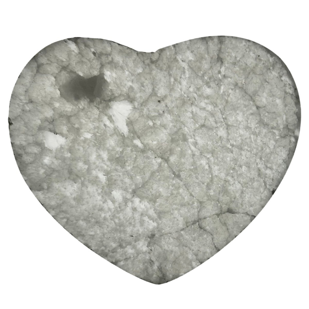 Selenite Crystal Heart Charging Plate - Clears & Charges Crystals - Home Decor
