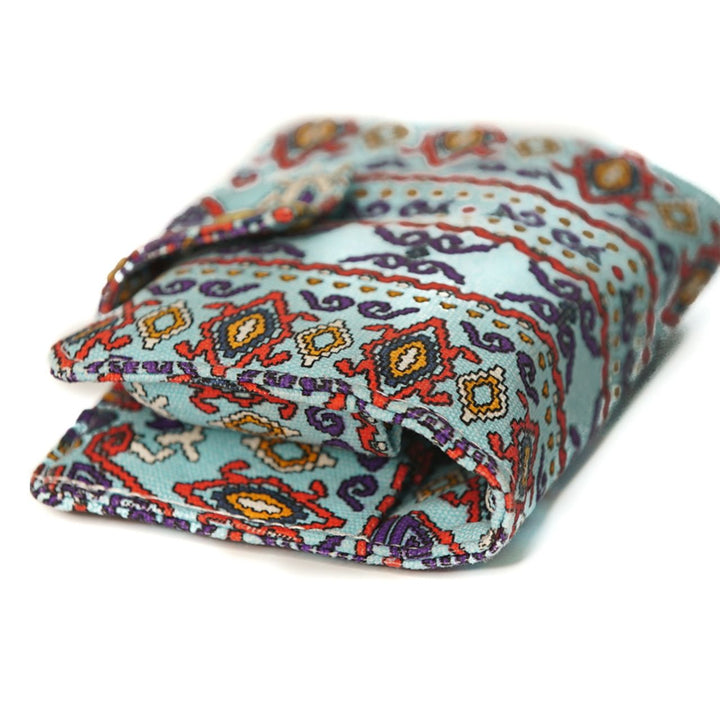 Roller Bottle Soft Travel Case - Blue Native Pattern - Holds 10, 10ml roller bottles