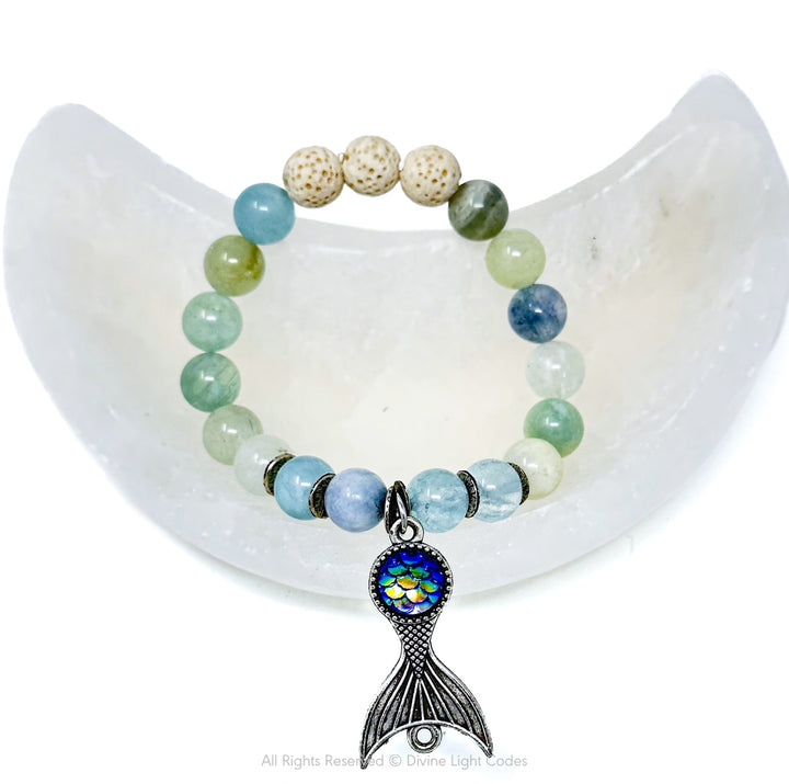 Selenite Crystal Crescent Moon Bowl - Holds & cleanses your crystals and jewelry