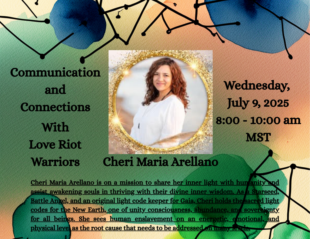 Cheri Maria Arellano, Starseed healer, shares divine light codes for awakening souls and New Earth ascension.