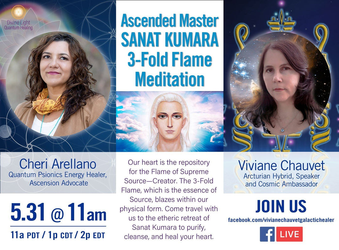 Ascended Master Sanat Kumara 3-Fold Flame Meditation - Divine Light Codes