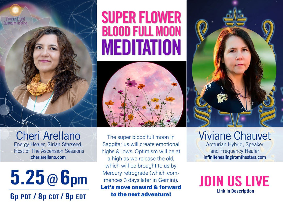 Super Flower Blood Full Moon Meditation - Divine Light Codes