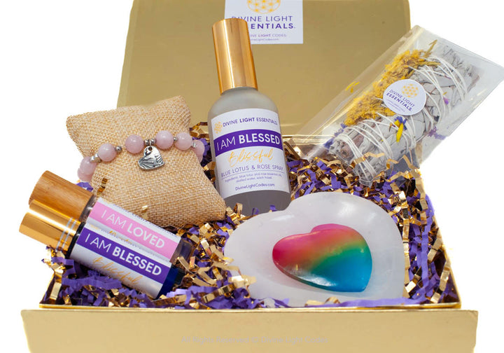 I Am Blessed Kit -Aromatherapy - Self-love - Crystal Jewelry - Crystals - Essential Oil Elixirs