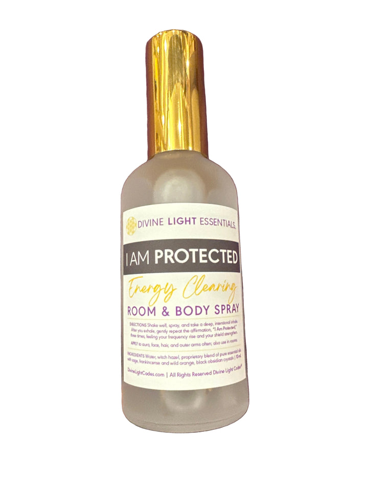I Am Protected Spray - Body & Room Fine Mist - Auric Shielding - Grounding - Purifying