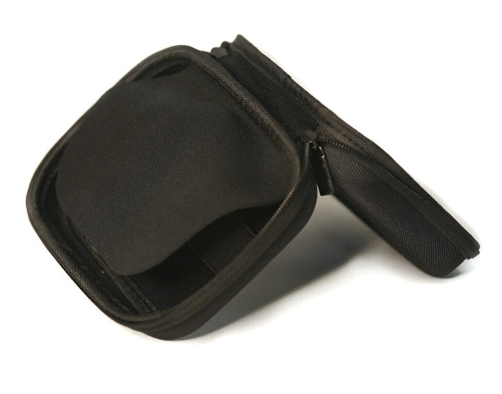 Black-hard-roller-bottle-case open