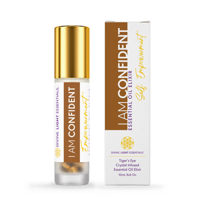 I Am Confident + I Am Protected Duo - Essential Oil Elixir Roller Bottles - by Divine Light Codes