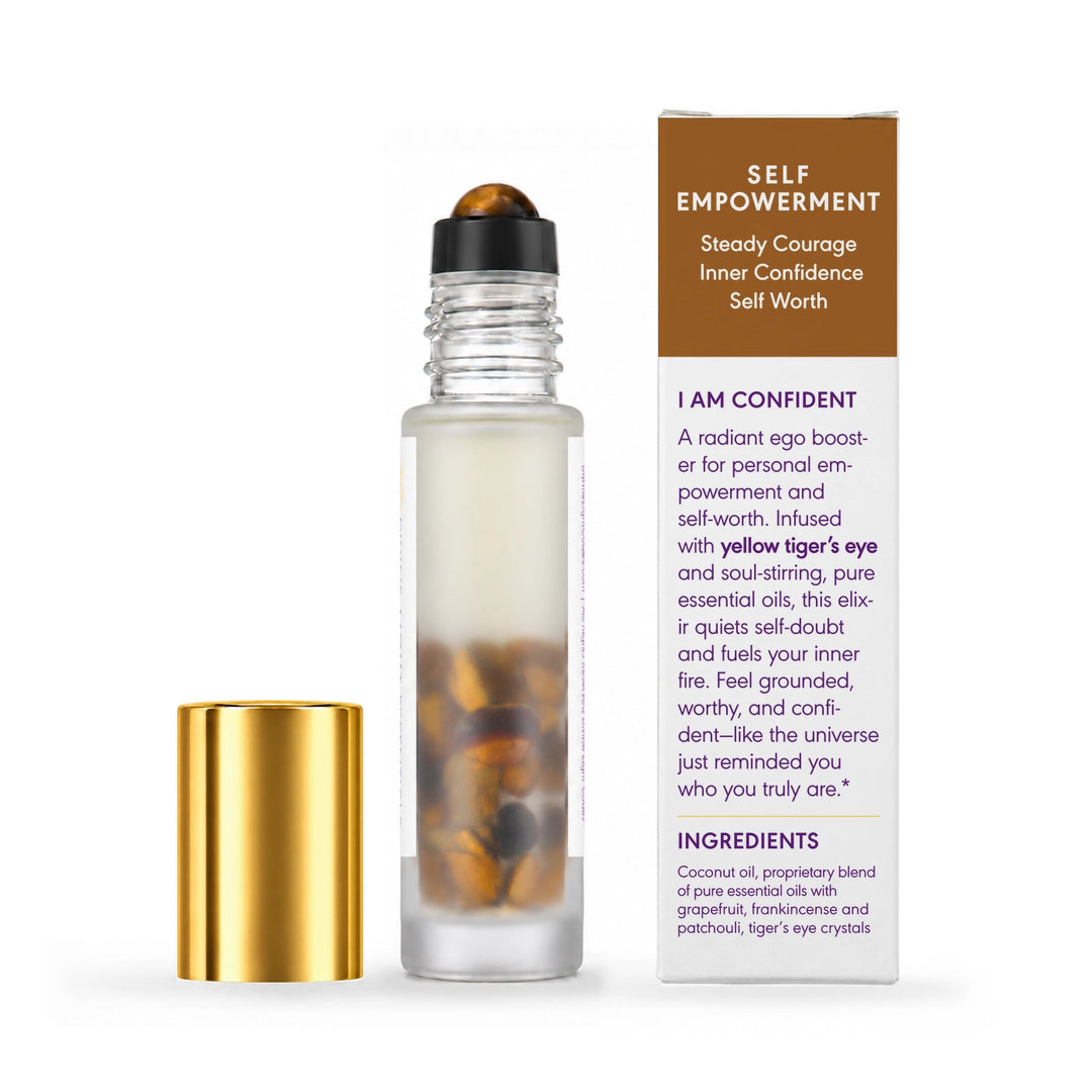 I Am Confident + I Am Protected Duo - Essential Oil Elixir Roller Bottles - by Divine Light Codes