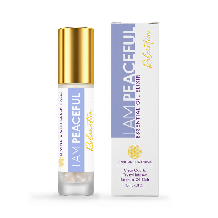 I Am Focused + I Am Peaceful Duo - Essential Oil Elixir Roller Bottles - by Divine Light Codes