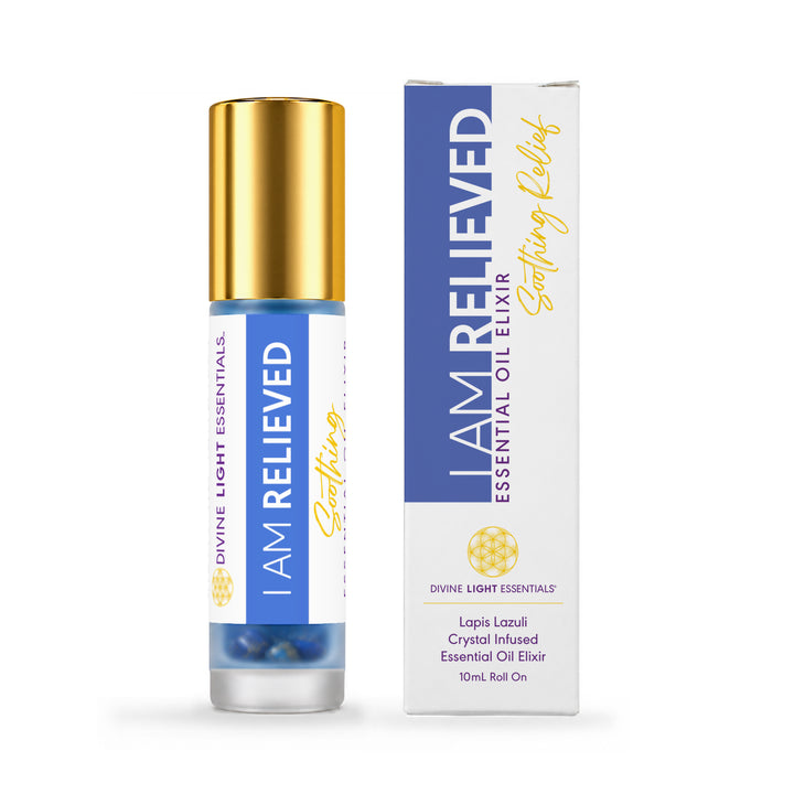 I Am Relieved + I Am Rested Duo - Essential Oil Elixir Roller Bottles - by Divine Light Codes