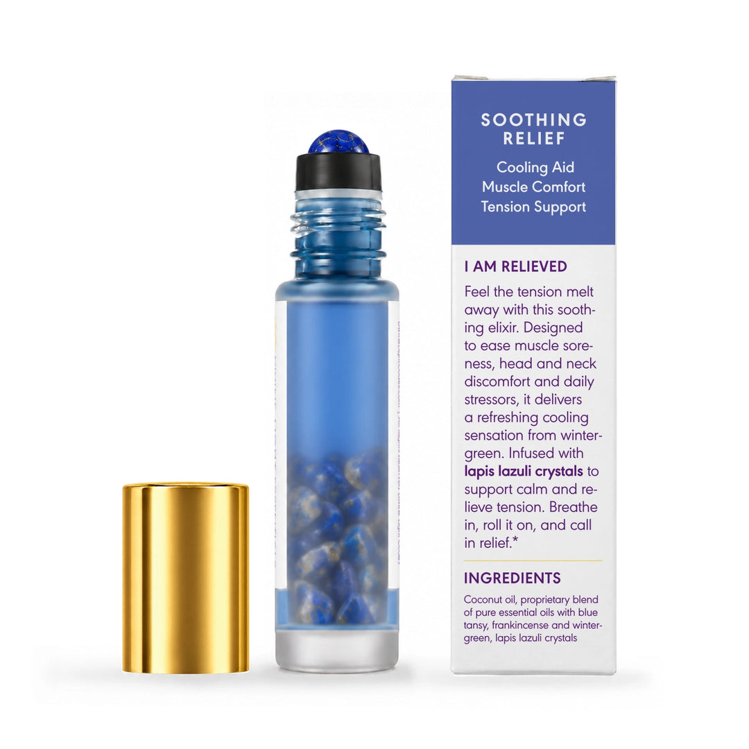 I Am Relieved + I Am Rested Duo - Essential Oil Elixir Roller Bottles - by Divine Light Codes