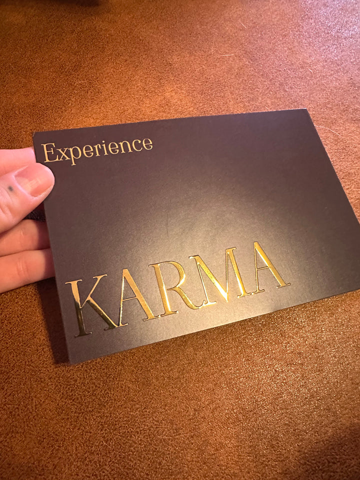 KARMA CANDLE - HIDDEN CRYSTALS INSIDE! Organic Soy 8oz, Insanely long lasting!