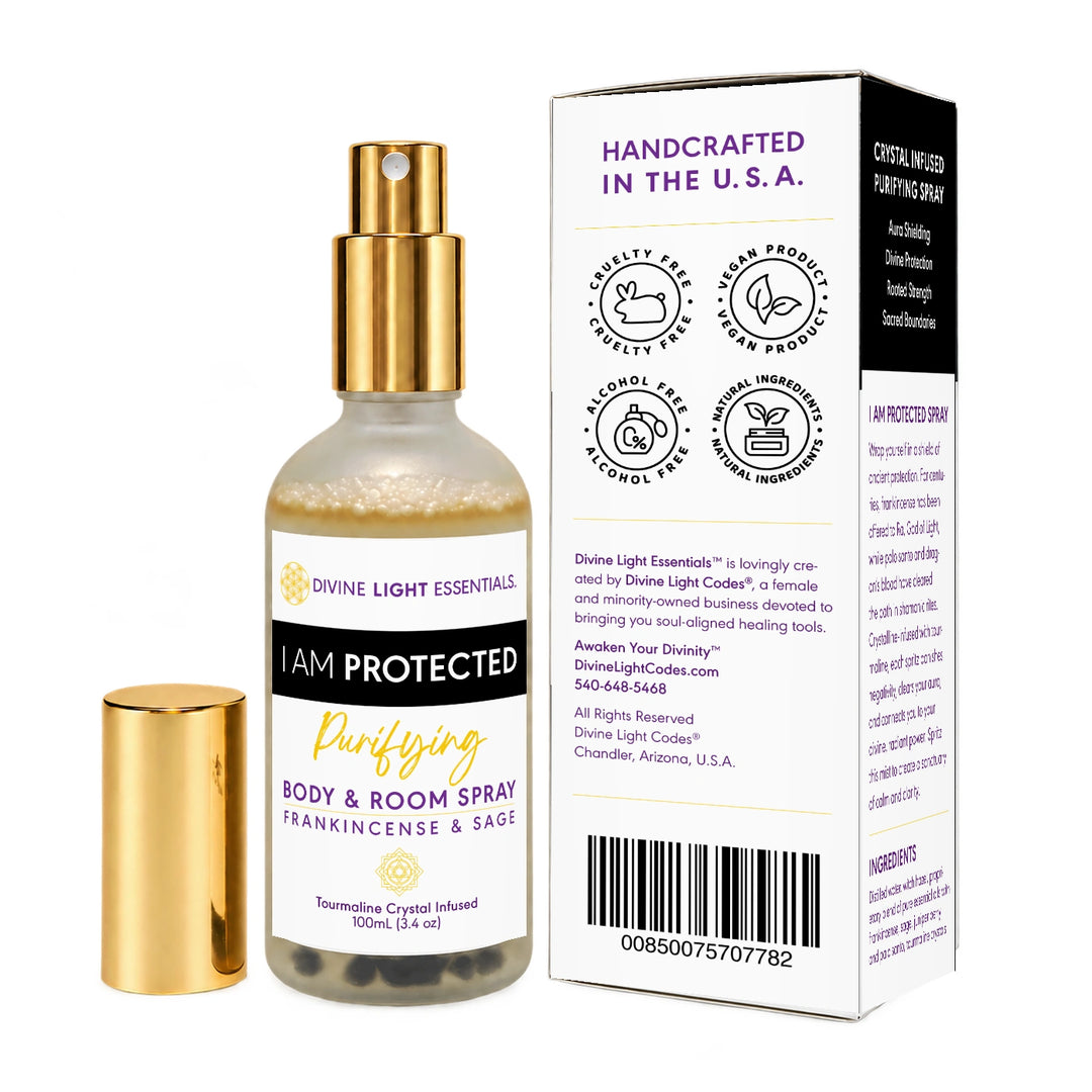 I Am Protected Spray - Body &amp; Room Fine Mist - Auric Shielding - Clearing