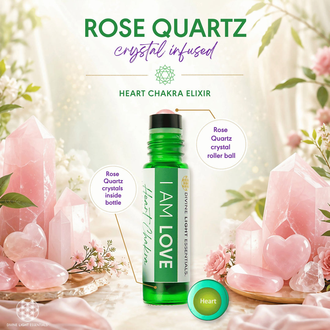 A green bottle labeled &