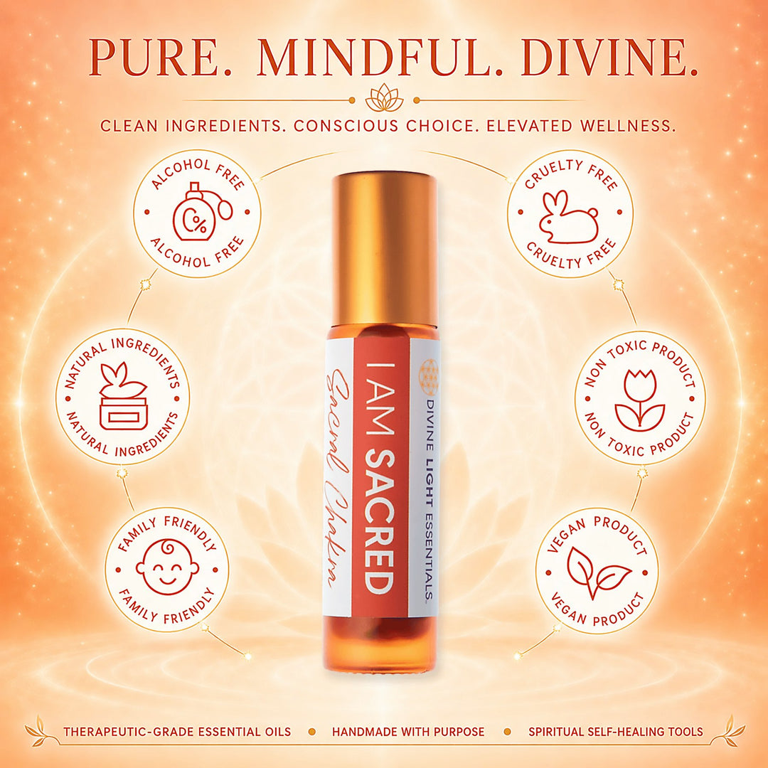 A roll-on bottle of Divine Light Essentials &