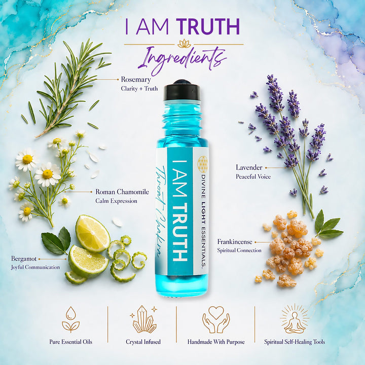 A bottle of Divine Light Essentials &