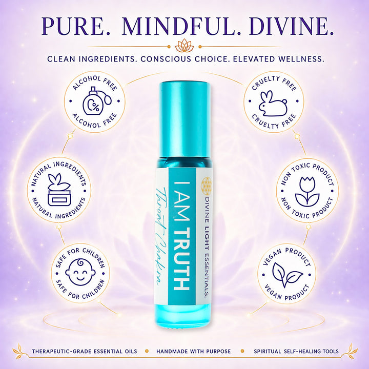 A bottle of Divine Light Essentials &