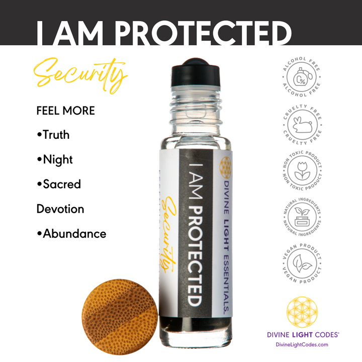 I Am Protected Essential Oil Elixir - Security – Grounding - Protection - Aromatherapy Roller Bottle