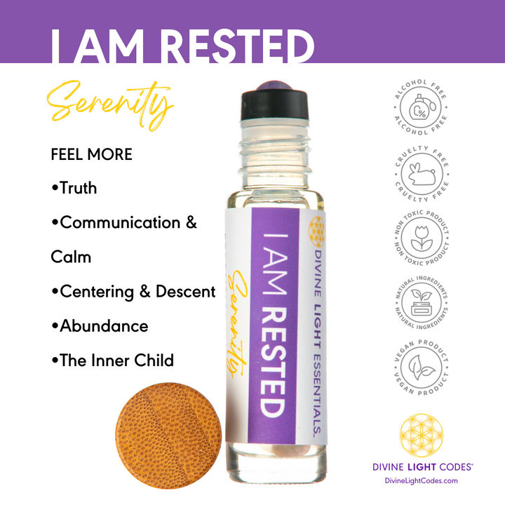 I Am Rested Essential Oil Elixir - Serenity - Sleep - Aromatherapy Roller Bottle