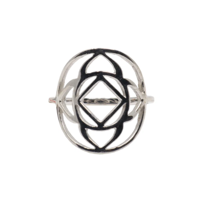 Root Chakra Silver Ring aka Base Chakra