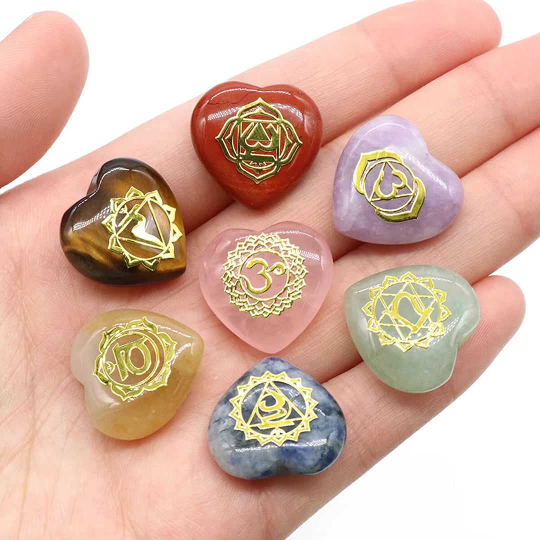 Chakra Natural Crystals Set - Meditation Tool - Home Decor Ornament