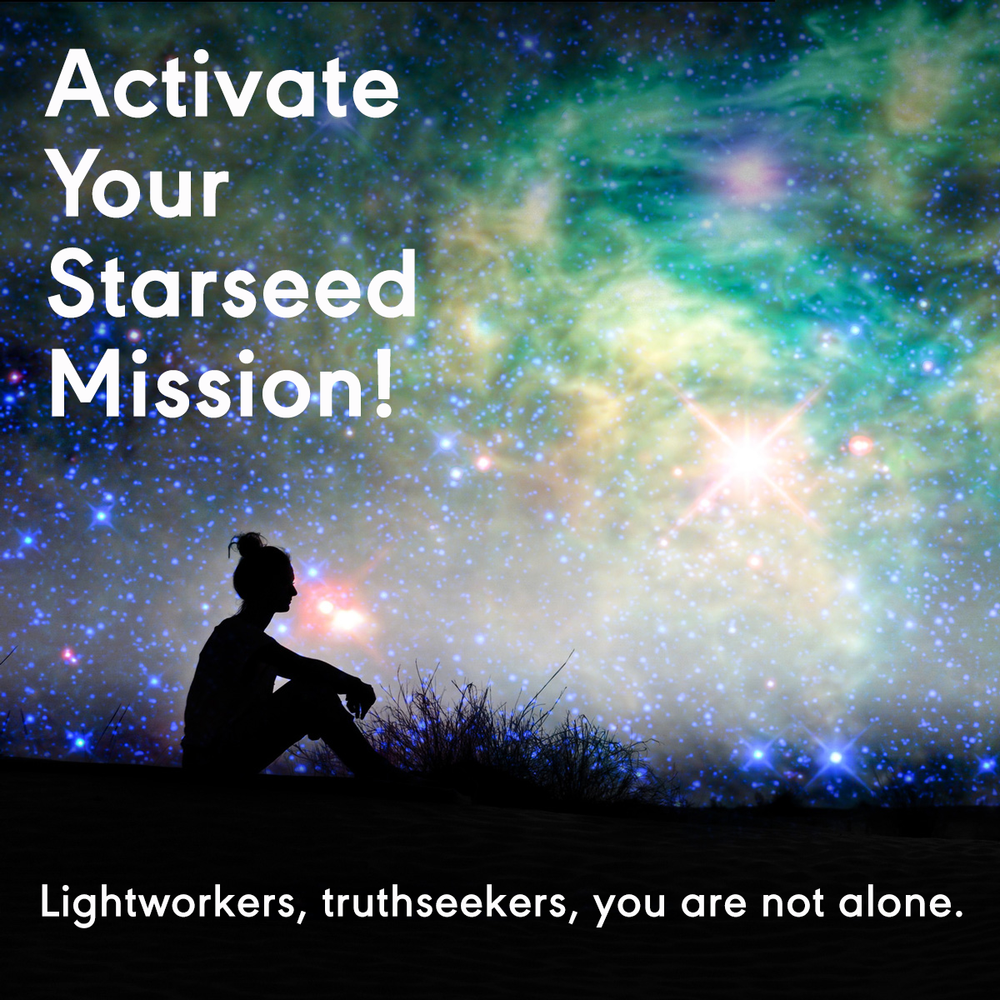 Silhouette of woman under starry sky, activating Starseed mission for lightworkers and truthseekers