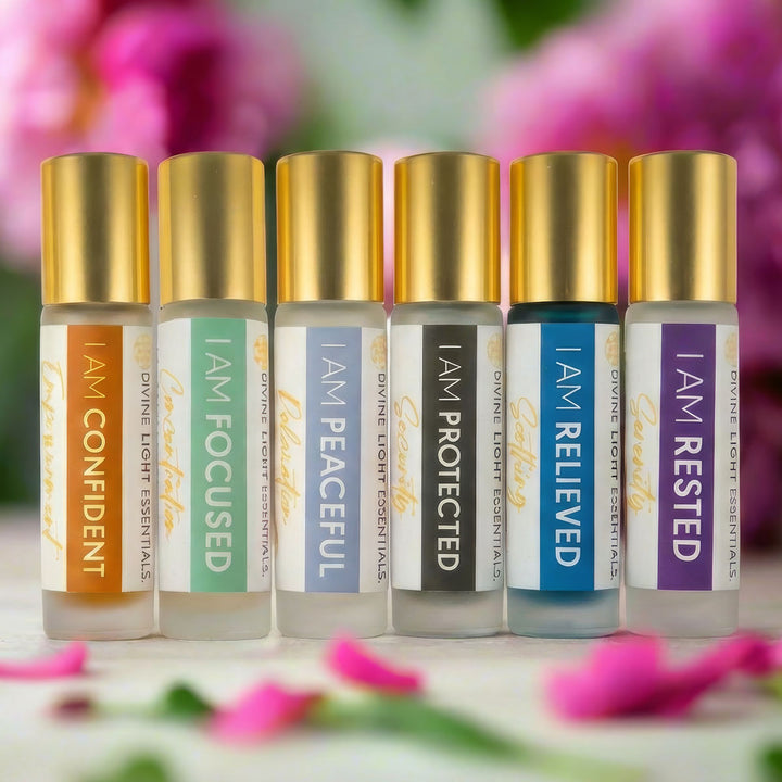 Emotional Support Essential Oil Elixirs - 6 Roller Bottles Set