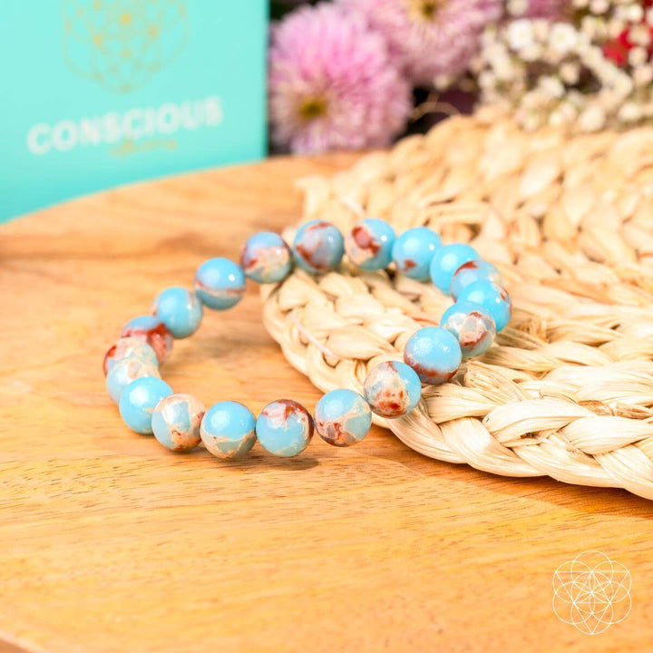 Empath’s Shield - Aqua Terra Jasper Bracelet