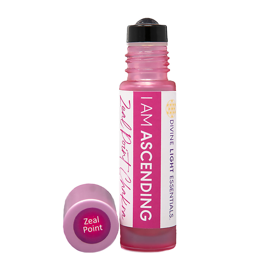 A pink roll-on bottle labeled &