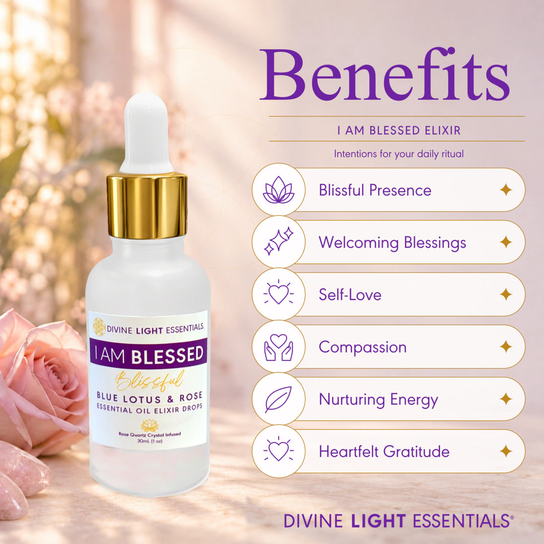 I Am Blessed Blissful Elixir – Frequency Lifter - 30 mL Dropper