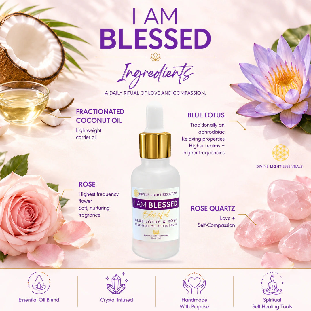 I Am Blessed Blissful Elixir – Frequency Lifter - 30 mL Dropper