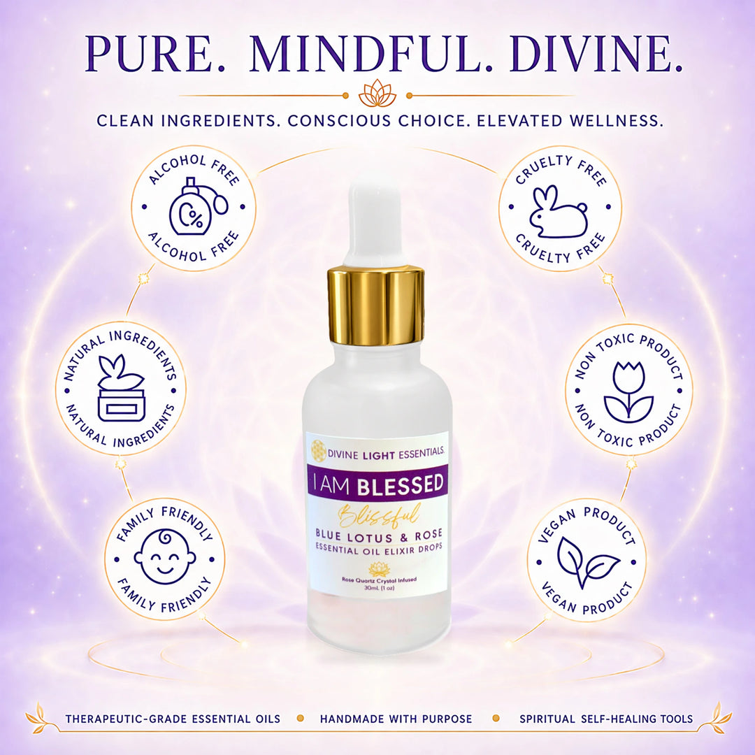I Am Blessed Blissful Elixir – Frequency Lifter - 30 mL Dropper