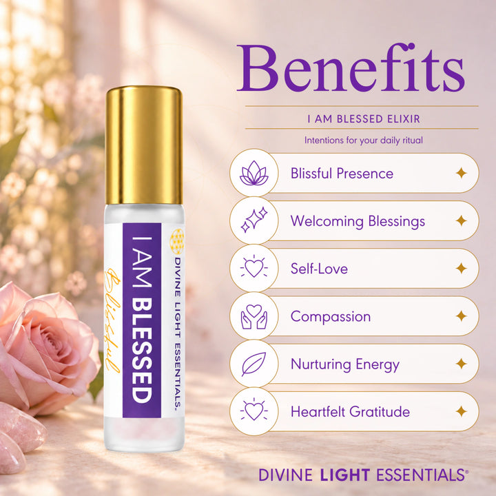 A bottle of Divine Light Essentials &