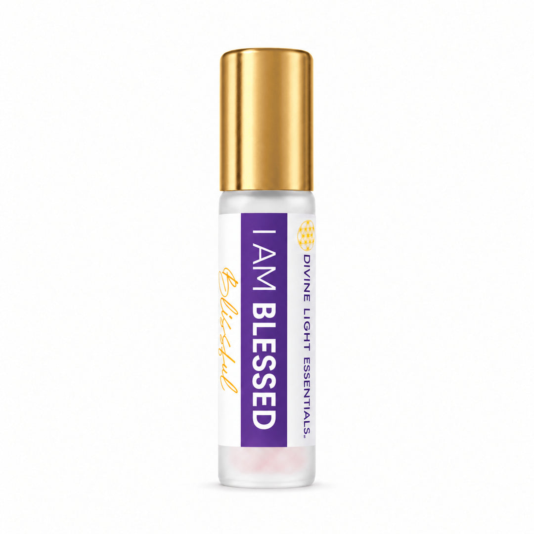A roll-on bottle of Divine Light Essentials &