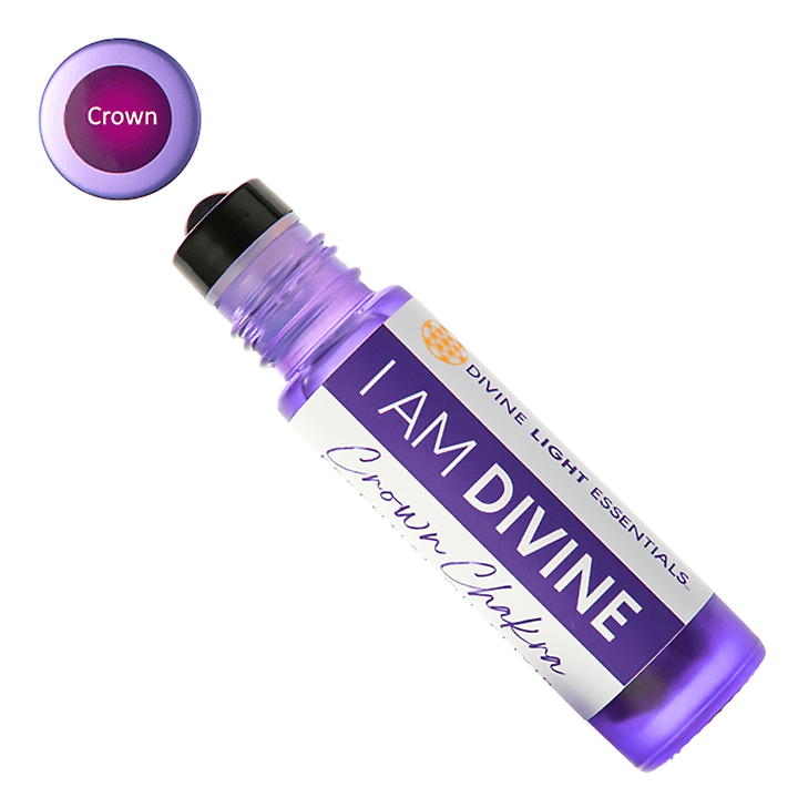 A purple roll-on bottle labeled &