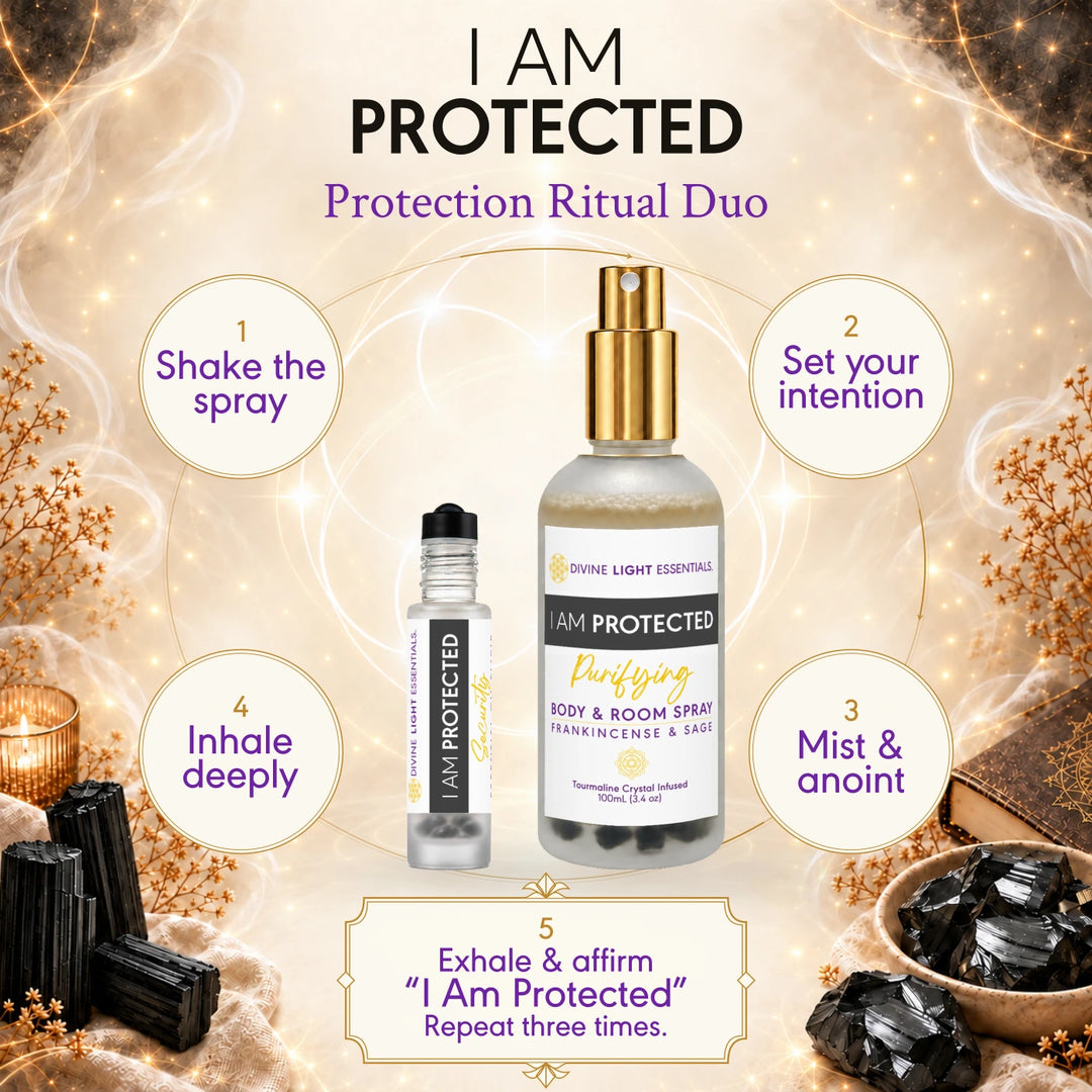 I Am Protected Duo Bundle - Protection &amp; Grounding - by Divine Light Codes