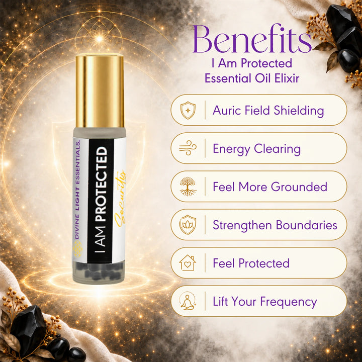 I Am Protected Essential Oil Elixir - Grounding - Protection - by Divine Light Codes