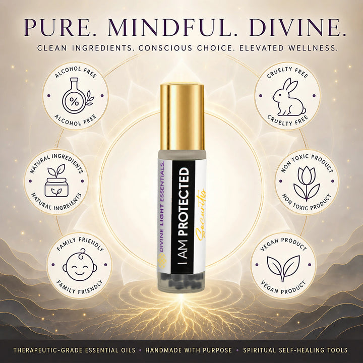 I Am Protected Essential Oil Elixir - Grounding - Protection - by Divine Light Codes