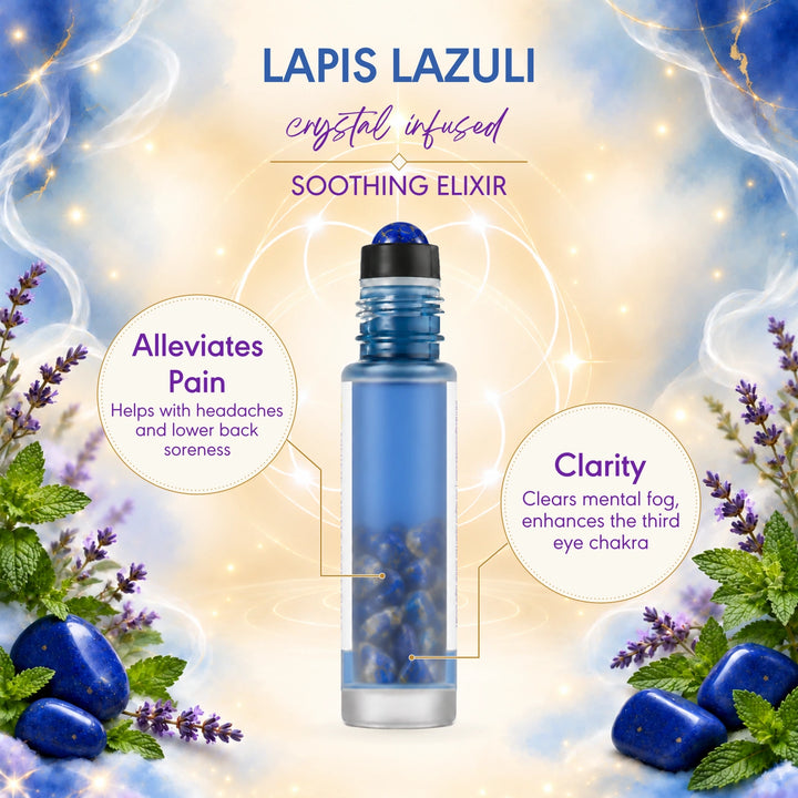 A cosmetic rollerball bottle labeled &