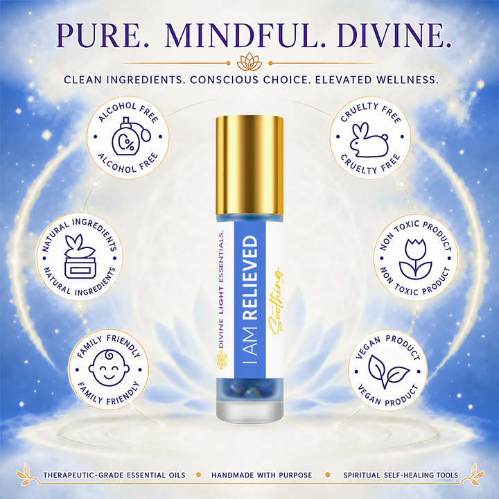 I Am Relieved Essential Oil Elixir - Tension - Headache - by Divine Light Codes