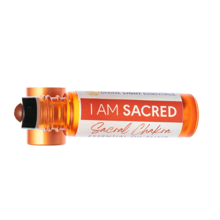 I Am Sacred essential oil elixir for Sacral Chakra healing and spiritual alignment