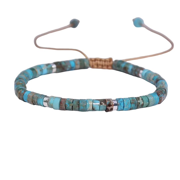 Turquoise Adjustable Cord Bracelet  - Bohemian